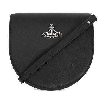 VIVIENNE WESTWOOD サフィアーノ サドル クロスバッグ ブラック 43030097 L001N N402 153209258 [P]