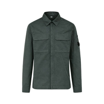 CP COMPANY Overhemdjacke aus organischem Gabardine in Gunmetal 153589433 [P]
