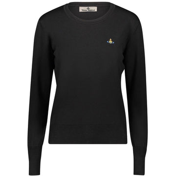 VIVIENNE WESTWOOD 23FW ロゴ刺繍ニット ブラック 1803001Y Y000T N401 153209283 [P]