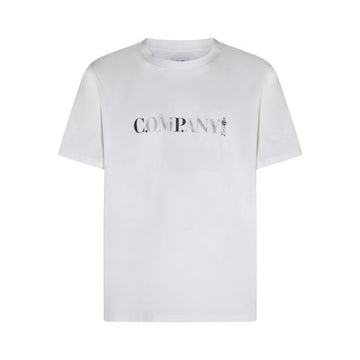 CP COMPANY Sailor Logo Print T-Shirt Kurzarm Weiß 20CMTS085A 005100W 103 153589466 [P]