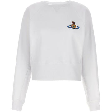 VIVIENNE WESTWOOD ビッグロゴアスレチックトレーナー ホワイト 1I010001 J0006 A401 153209280 [P]