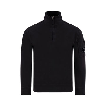 CP Company Light Fleece Half-Zip Pullover Black 153589423 [P]
