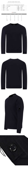 CP Company Light Fleece Crewneck Sweatshirt Black 153589421 [P]