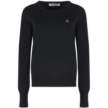 VIVIENNE WESTWOOD ORBロゴ刺繍ベアジャンパーニットブラック1803002S Y001V N401 153209184 [P]
