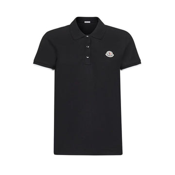 MONCLER ロゴパッチポロTシャツ 黒 8A000 04 84720 999 153210760 [P]