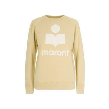 ISABEL MARANT ベルベットロゴスウェットシャツ_LIGHT OAK 153211078 [P]
