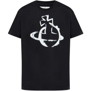Vivienne Westwood Classic Stencil ORB T-Shirt Black 3G010033 J001M N401 153208982 [P]