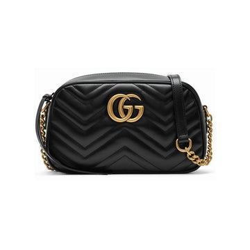 GUCCI マモント マトラッセ スモール ショルダー クロスバッグ ブラック 447632 DTD1T 1000 153210908 [P]