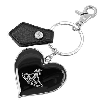 VIVIENNE WESTWOOD ハートミラーキーホルダー ブラック 153208969 [P]