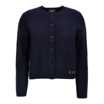 APC Cardigan mit Logo in Marineblau 25FW 152303258 [P]