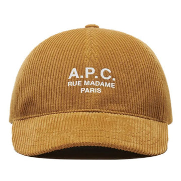 APC 25FW Logo Embroidered Charlie Corduroy Cap Camel M24163 CAF 152303250 [P]