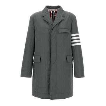 THOM BROWNE 24FW 斜めストライプバンディングパディングコート メドグレー MOD066X 07259 035 151784291 [P]