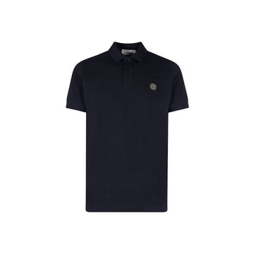 STONE ISLAND ロゴパッチスリムフィットポロシャツネイビーL1S15 2200008 S0017 V0020 152303647 [P]