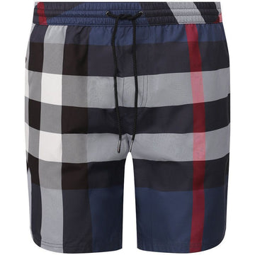 BURBERRY GUILDES Karierte Schwimmshorts Carbonblau 151784734 [P]