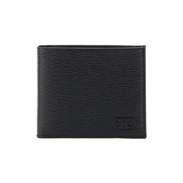 SALVATORE FERRAGAMO Doppelte Gancini Geldbörse Schwarz 66-A063 0733308 151630900 [P]
