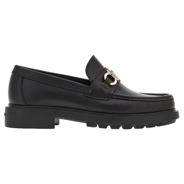 Salvatore Ferragamo Double Gancini Loafer Black 0768108 151630896 [P]