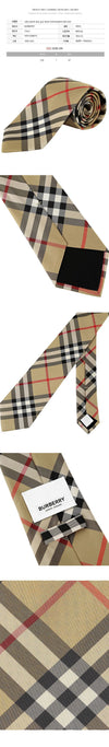 BURBERRY チェック シルク ネクタイ アーカイブベージュ 8011693 151784770 [P]