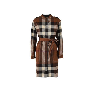 Burberry Vintage Check Shirt Dress Dark Birch Brown 8057439 151784769 [P]