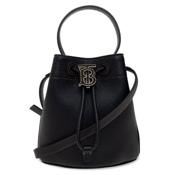 BURBERRY Mini Bucket Shoulder Bag Schwarz 8066182 151784755 [P]