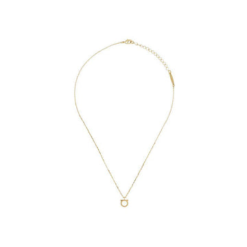 Salvatore Ferragamo Simple Gancini Large Necklace Gold 76-0133 0696658 151630951 [P]