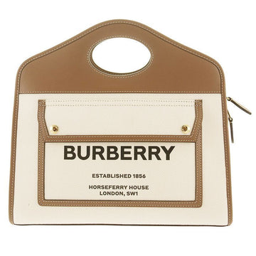 BURBERRY Klein Tote Bag mit Logo und Taschen in Melterbraun 8036784 151784750 [P]