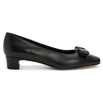 SALVATORE FERRAGAMO Ikonische Ballerinas mit Schleife Schwarz 0785559 151630909 [P]
