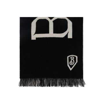 BURBERRY 25SS Logo Wollschal Schwarz 8104501 151198533 [P]