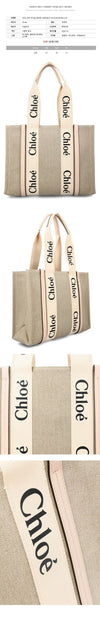 Chloe 26SS Woody Medium Tote Bag Cement Pink 6J5 151631154 [P]