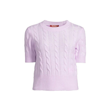 MaxMara FLIRT Cable Cashmere Knit Pastel Purple 2363611237 004 151008548 [P]