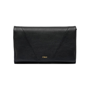 Chloe Spin Flap Wallet Chain Crossbody Bag Black 001 151631131 [P]