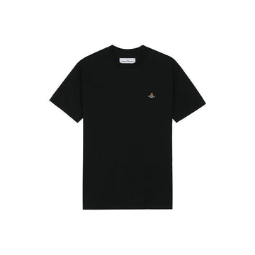 VIVIENNE WESTWOOD Klassisches Kurzarm-T-Shirt in Schwarz 3G010013-J001M-N401 150883702 [P]