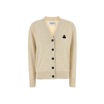 ISABEL MARANT KARINA Logo Cardigan Lichtgrau 02LY 151009030 [P]