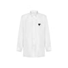 Comme Des Garcons 26SS Black Heart Patch Shirt White AX-B004-051-2 151009470 [P]