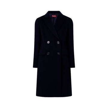 MaxMara MANUEL Wool Coat Navy 60161629 010 151008504 [P]