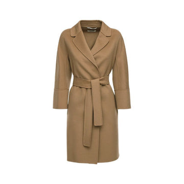 MAXMARA ARONA ベルテッド ウール コート キャメル 90160129 045 151008440 [P]