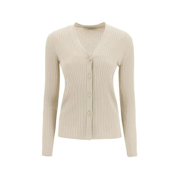 MAXMARA BERTONE Rippstrick-Cardigan Beige 93460329 001 151008436 [P]