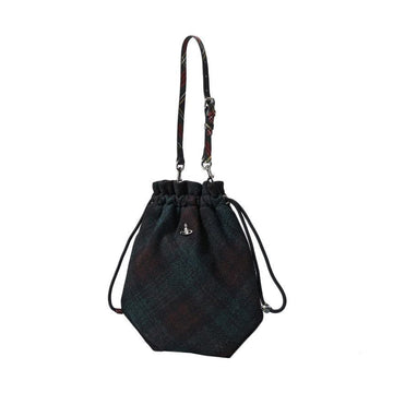 Vivienne Westwood Drawstring Check Pouch Bag Multi 57010006U W018E K201 150834949 [P]