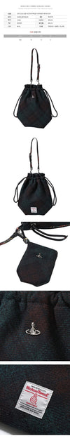 VIVIENNE WESTWOOD 26SS Kordelzug-Check-Pouch Multi W018E K201 150834949 [P]