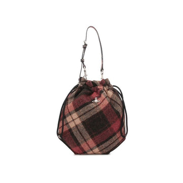 Vivienne Westwood 26SS Drawstring Check Pouch Bag Multi 57010006U W018D H201 150834948 [P]