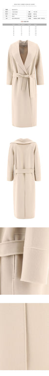 MAXMARA エクリュ ベルト付きウールコート 90160729 071 151008427 [P]