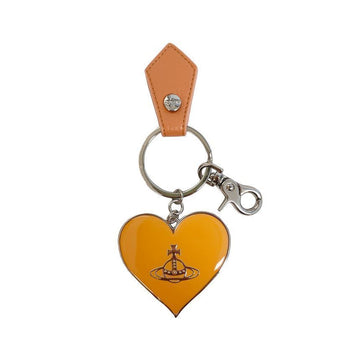 Vivienne Westwood 26SS ORB Logo Mirror Heart Keyring Orange 8203011WU OM0014 G405 150834928 [P]