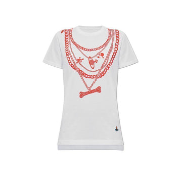 Vivienne Westwood 25FW Chain Peru T-Shirt White 3G01003V J001M A401 150834911 [P]