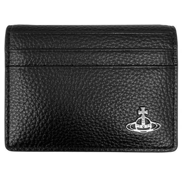 Vivienne Westwood 25FW ORB Silver Logo Bifold Cardholder Black 5402000EM S000D N403 150834898 [P]
