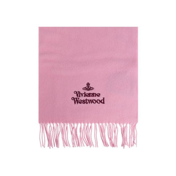 Vivienne Westwood 25FW ORB Embroidered Logo Scarf Pink 81030007 W00Q7 G401 150834889 [P]