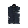 THOM BROWNE 26SS schräg gepolsterte Weste Navy MVD017X 05411 415 150726825 [P]