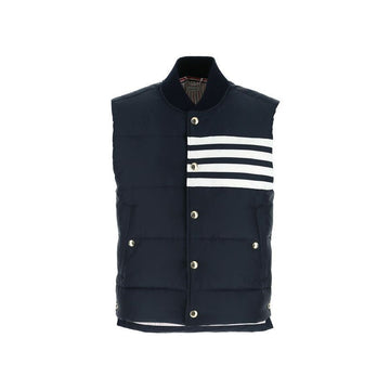 Thom Browne Diagonal Padding Vest Navy MVD017X 05411 415 150726825 [P]