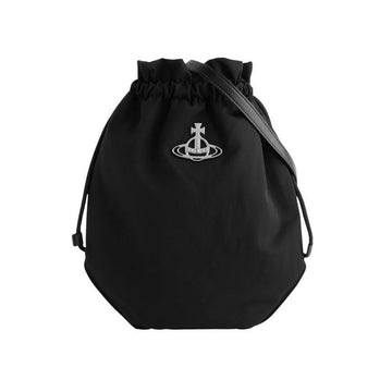 Vivienne Westwood 25FW ORB Logo Drawstring Pouch Bucket Shoulder Bag Black 57010001U W001Y N401 150834870 [P]