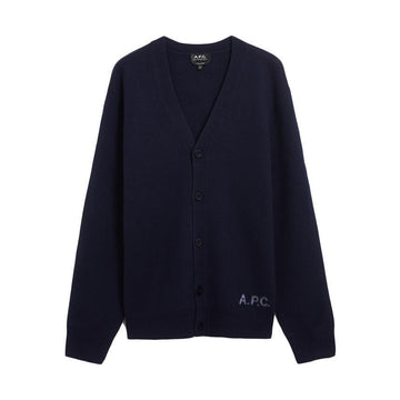 APC 26SS KENNY Logo Cardigan Dunkelblau H22305 IAK 150727045 [P]