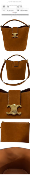 Celine 26SS Triope Medium Louise Bucket Bag Camel 116613 GR5 02CM 150635417 [P]