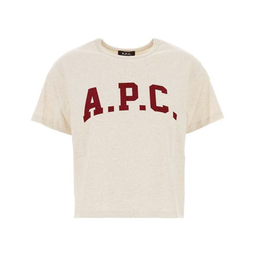 APC 26SS MARGARET Logo T-shirt Ivory F26554 APG 150727021 [P]